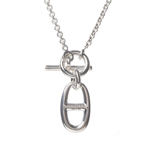 chaine d ancre hermes|hermes chaine d'ancre necklace silver.